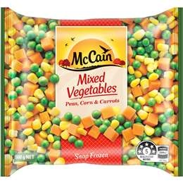 Mccain Mixed Vegetables Peas Corn & Carrot 500g