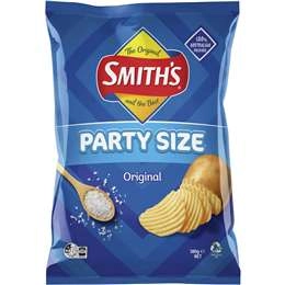 Smith's Crinkle Cut Potato Chips Party Bag Original 380g