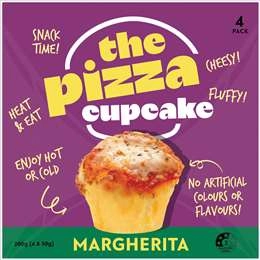 The Pizza Cupcake Margherita  50g X 4 Pack