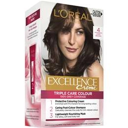 L'oreal Excellence Creme Hair Colour 4 Dark Brown Each