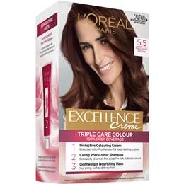 L'oreal Excellence Creme Hair Colour 5.5 Mahogany Brown Each