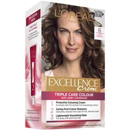 L'oreal Excellence Creme Hair Colour 6 Light Brown Each