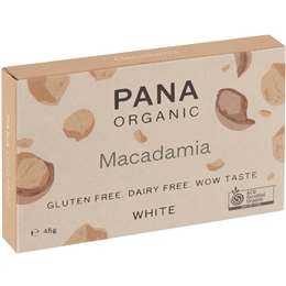 Pana Organic White Chocolate & Macadamia 45g