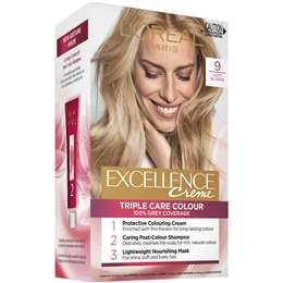 L'oreal Excellence Creme Hair Colour 9 Light Blonde Each