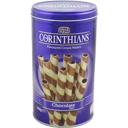 Corinthians Cream Wafers Chocolate Style 350g