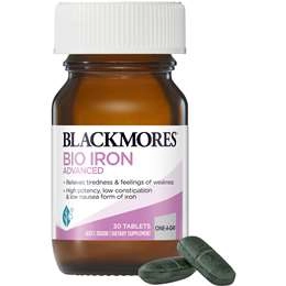 Blackmores Bio Iron Advanced Energy Support Tablets 30 Pack