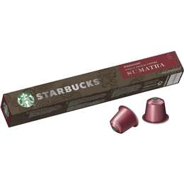 Starbucks By Nespresso Single Origin Sumatra Coffee Pods Capsules 10 Pack