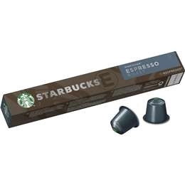 Starbucks By Nespresso Espresso Roast Coffee Pods Capsules 10 Pack