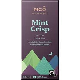 Pico Organic Vegan chocolate Mint Crisp 80g