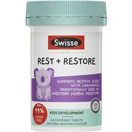 Swisse Kids Rest + Restore Tablets For Natural And Restful Sleep 60 Pack