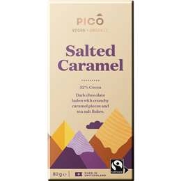 Pico Organic Vegan chocolate Salted Caramel 80g