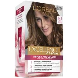 L'oreal Excellence Creme Hair Colour 6.3 Light Golden Brown Each