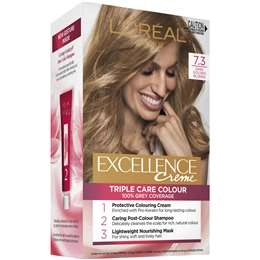 L'oreal Excellence Creme Hair Colour 7.3 Dark Golden Blonde Each