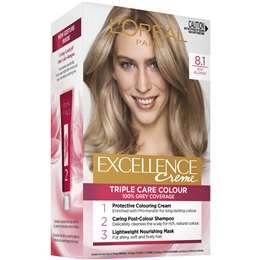 L'oreal Excellence Creme Hair Colour 8.1 Ash Blonde Each