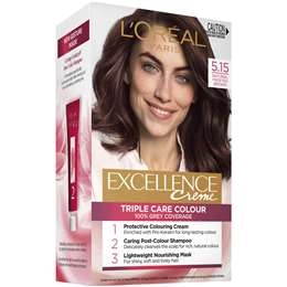 L'oreal Excellence Creme Hair Colour 5.15 Natural Frosted Brown Each