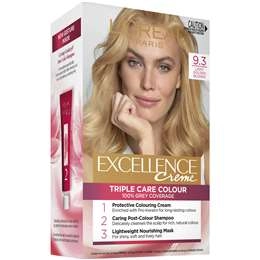 L'oreal Excellence Creme Hair Colour 9.3 Light Golden Blonde Each