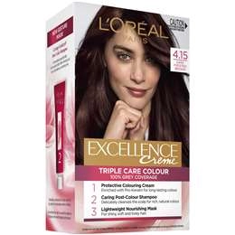 L'oreal Excellence Creme Hair Colour 4.15 Dark Frosted Brown Each