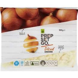 Woolworths Prep Set Go Diced Frozen Onions 500g