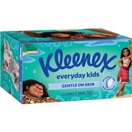 Kleenex Everyday Kids 2 Ply Facial Tissues 200 Pack