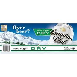 Canadian Club & Dry Zero  375ml X10 Pack