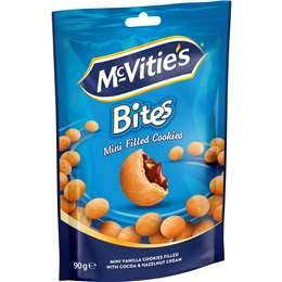 Mcvitie's Bites Mini Filled Cookies Vanilla 90g