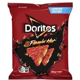 Doritos Flamin Hot Corn Chips  150g