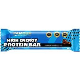 Famous Nutrition High Energy Protein Bar Choc Espresso Flavour 60g