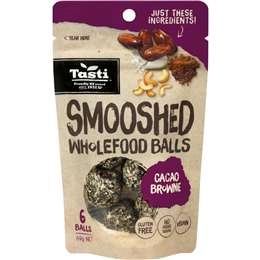 Tasti Smooshed Wholefood Balls Cacao Brownie 69g