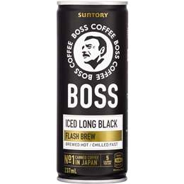 Suntory Boss Coffee Iced Long Black 237ml