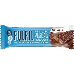 Fulfil Vitamin & Protein Bar Milk Choc Crunch Flavour 55g