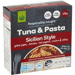 Woolworths Tuna Pasta Sicilian  170g