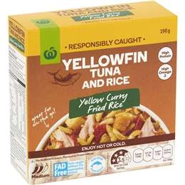 Woolworths Yellowfin Tuna & Rice Yellow Curry Fried Rice 190g