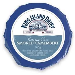 King Island Dairy Victoria Cove Smoked Camembert Cheese 200g