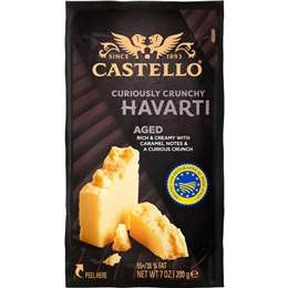 Castello Aged Havarti Cheese Block 200g