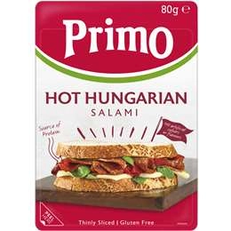 Primo Hot Hungarian Sliced Salami  80g