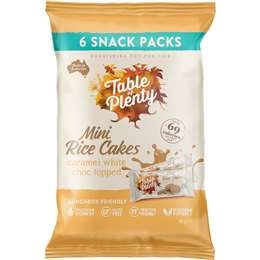 Table Of Plenty Mini Rice Cakes Snack Packs Caramel White Choc 6 Pack