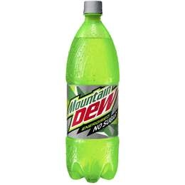 Mountain Dew Energised Sugar Free Caffeinated Soft Drink Bottle 1.25l