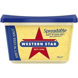 Western Star Soft 'n' Less Salt Spreadable 500g