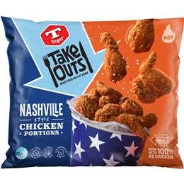 Tegel Take Outs Nashville Style Portions 1kg