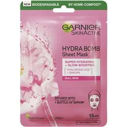 Garnier Skinactive Hydra Bomb Tissue Face Mask Sakura Each