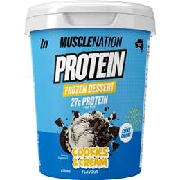 Muscle Nation Protein Frozen Dessert Cookies & Cream 475ml