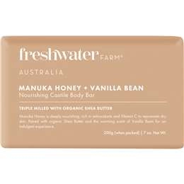 Freshwater Farm Australia Manuka Honey & Vanilla Body Bar 200g