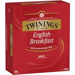 Twinings English Breakfast Tea Bags  100 Pack