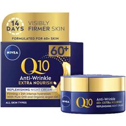 Nivea Q10 Anti Wrinkle Mature Night Cream Face Moisturiser 50ml