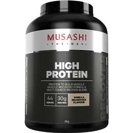 Musashi High Protein Van Milkshake Powder 2kg