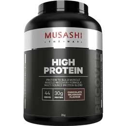 Musashi High Protein Choc Milkshake Powder 2kg