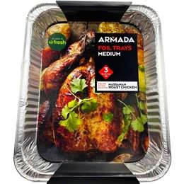 Armada Bbq Foil Trays Medium 3 Pack