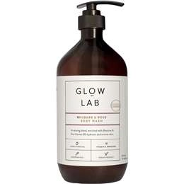 Glow Lab Rhubarb & Rose Body Wash  900ml