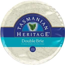 Tasmanian Heritage Double Brie Cheese 250g