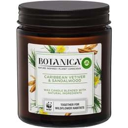 Air Wick Botanica Caribbean Vetiver & Sandalwood Candle 205g